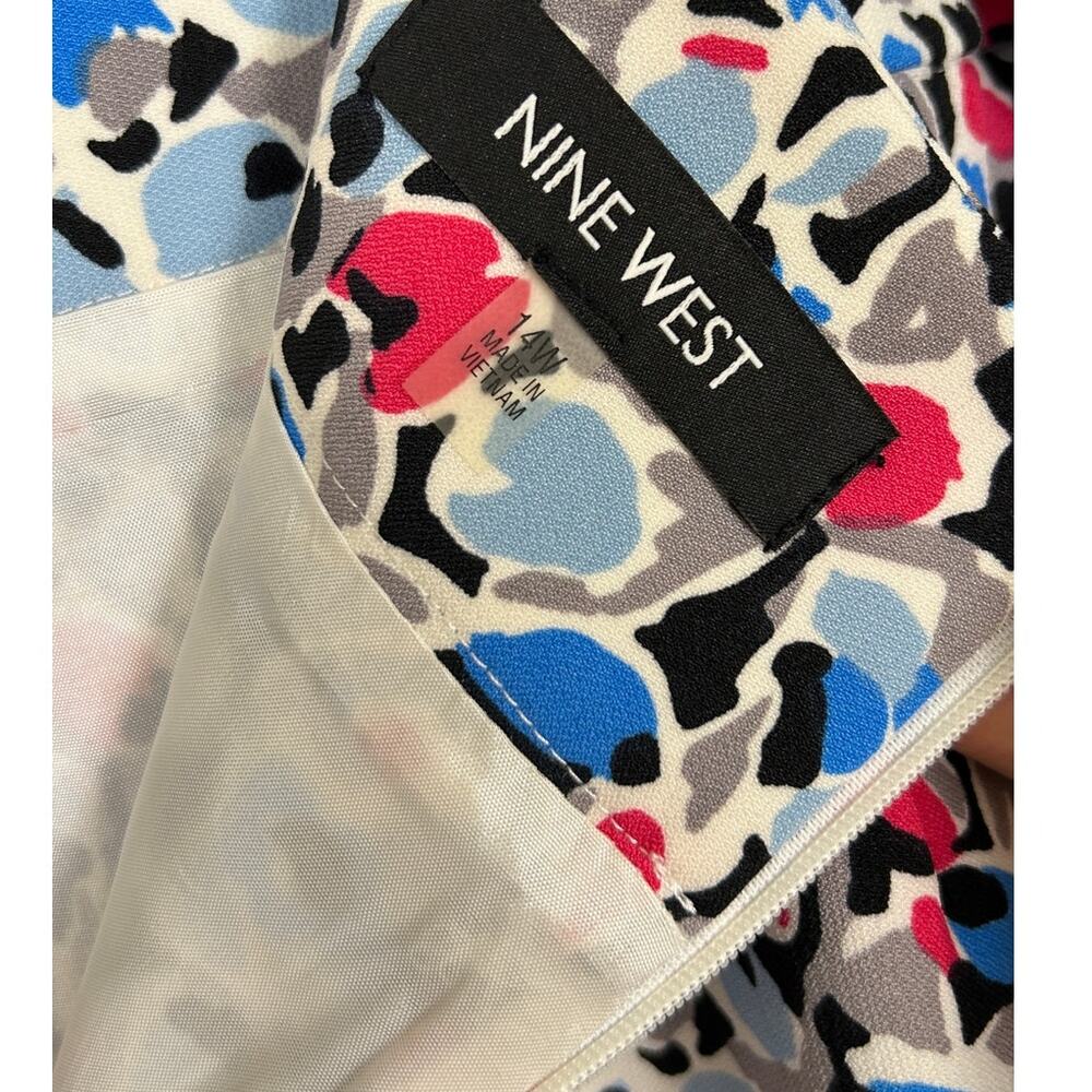 Nine West Womens Sz 14W Multicolor Floral Knee Length Straight Pencil Skirt#0277 - Picture 6 of 12